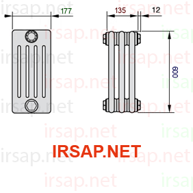 Радиатор IRSAP Tesi 50600/3 T22 CL 01